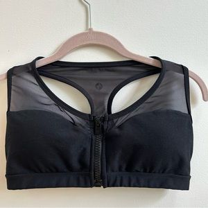 Popflex Zenith Front Zip Bra Black size 10